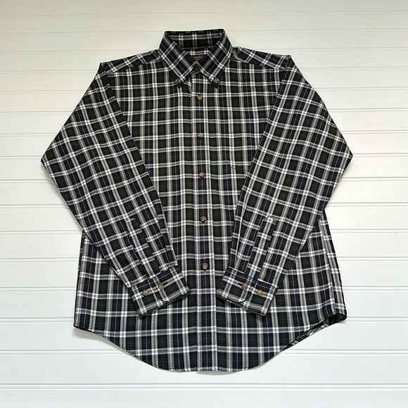 Brooks Brothers Other - Brooks Brothers Black & White Plaid Button Down Boys Medium